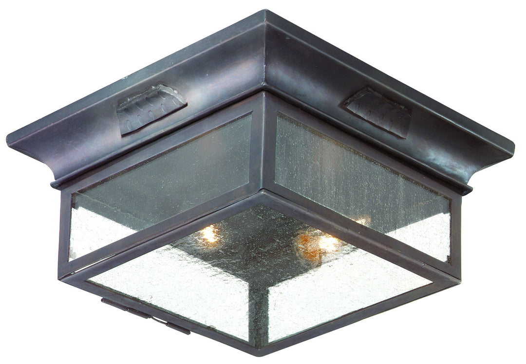 Troy Lighting CCD9000OBZ Newton Two Light Flush Mount Outdoor Bronze / Dark