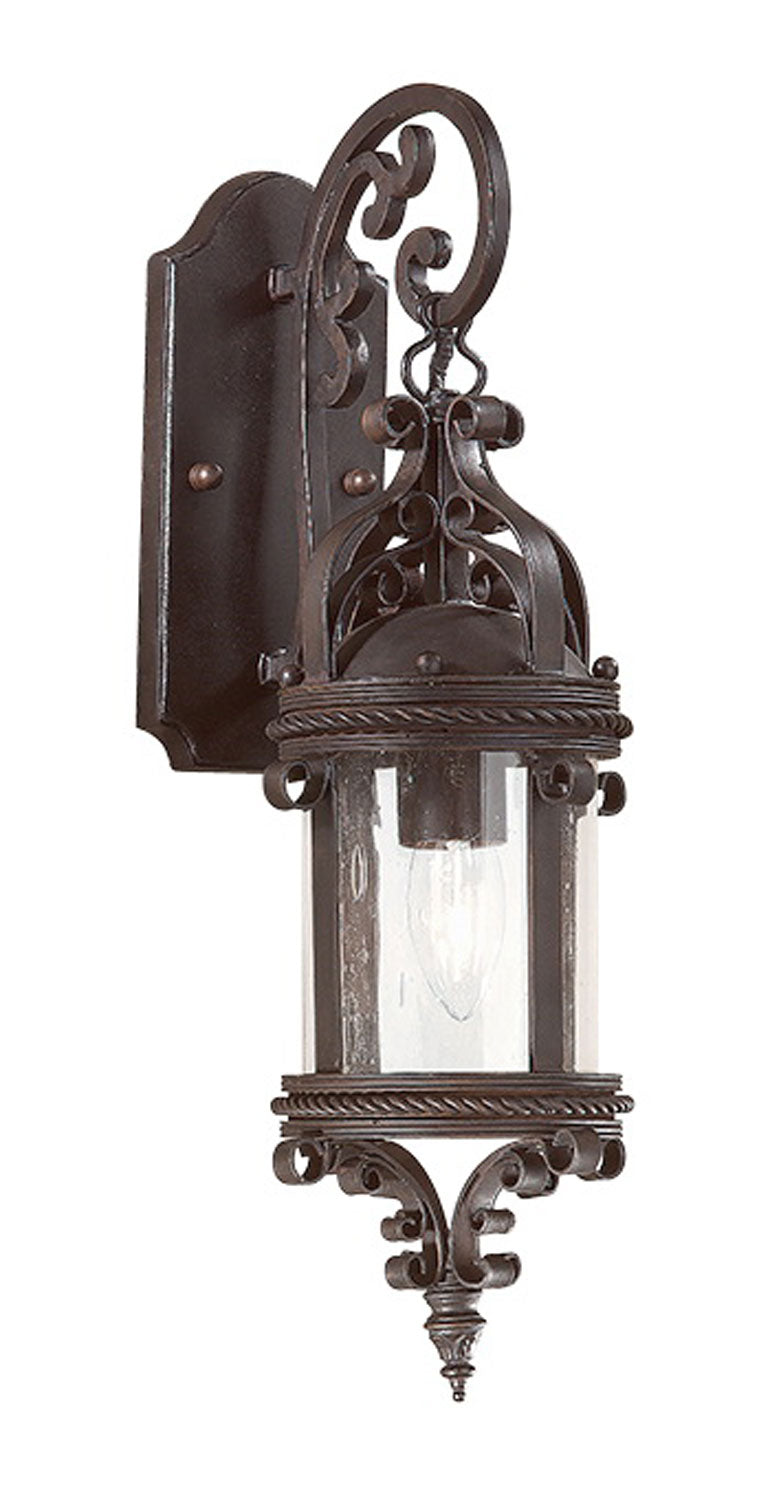 Troy Lighting BCD9121OBZ Pamplona One Light Wall Lantern Outdoor Bronze / Dark