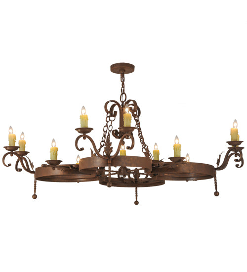 Meyda Tiffany Andorra 148577 Chandelier Light - Rust,Antique
