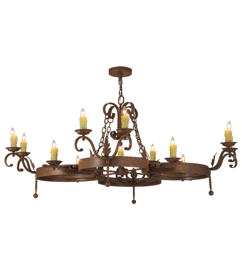Meyda Tiffany Andorra 148577 Chandelier Light - Rust,Antique