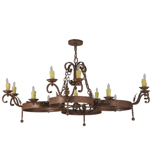 Meyda Tiffany Andorra 148577 Chandelier Light - Rust,Antique