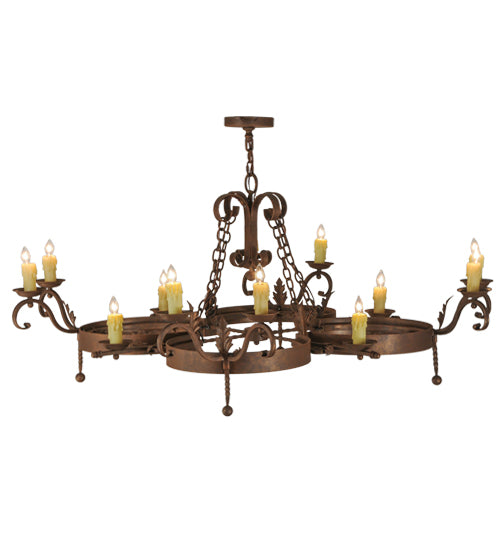 Meyda Tiffany Andorra 148577 Chandelier Light - Rust,Antique