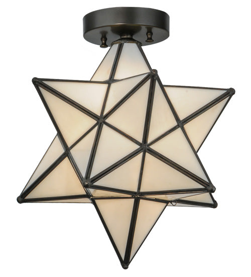 Meyda Tiffany Moravian Star 148882 Ceiling Light - Craftsman Brown
