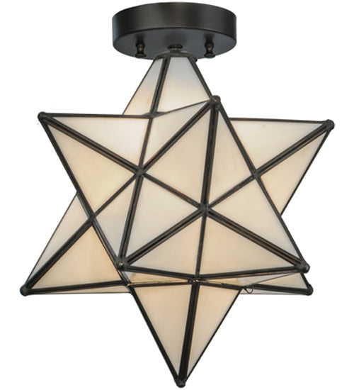 Meyda Tiffany Moravian Star 148882 Ceiling Light - Craftsman Brown