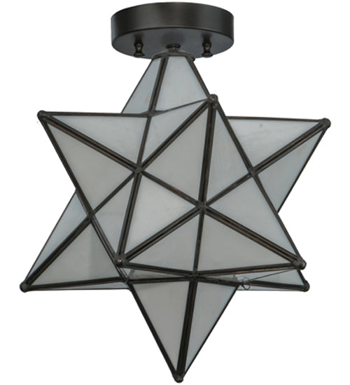 Meyda Tiffany Moravian Star 148882 Ceiling Light - Craftsman Brown
