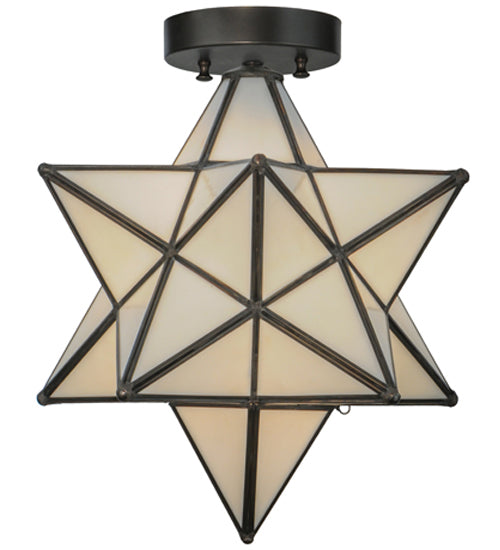 Meyda Tiffany Moravian Star 148882 Ceiling Light - Craftsman Brown
