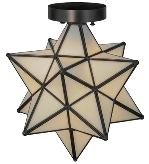 Meyda Tiffany Moravian Star 148882 Ceiling Light - Craftsman Brown