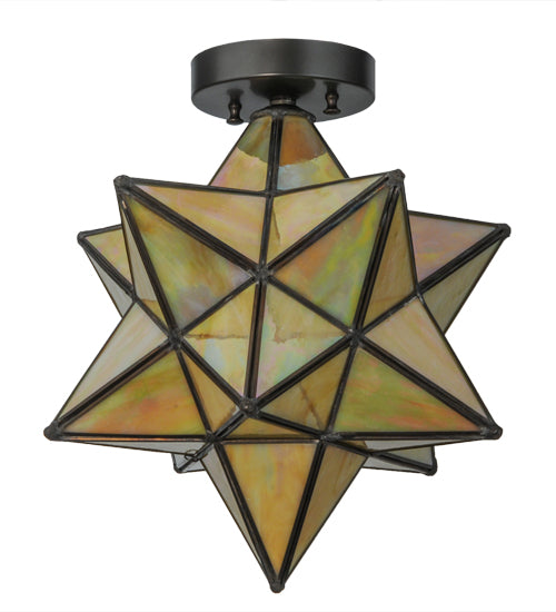 Meyda Tiffany Moravian Star 148883 Ceiling Light - Craftsman Brown