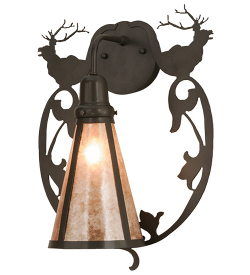 Meyda Tiffany Wild Elks 148884 Wall Light - Timeless Bronze