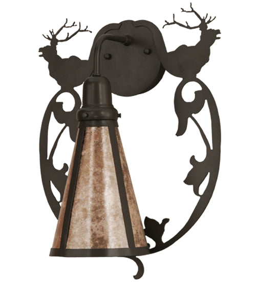 Meyda Tiffany Wild Elks 148884 Wall Light - Timeless Bronze