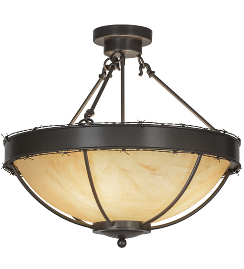 Meyda Tiffany Barbed Wire 148915 Ceiling Light - Timeless Bronze
