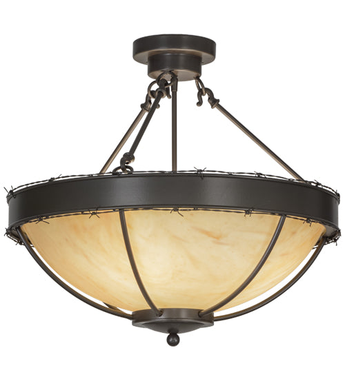 Meyda Tiffany Barbed Wire 148915 Ceiling Light - Timeless Bronze