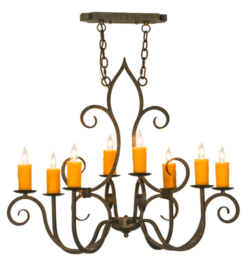 Meyda Tiffany Clifton 149115 Chandelier Light - Oil Rubbed Bronze