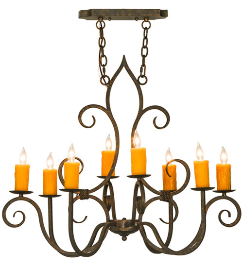 Meyda Tiffany Clifton 149115 Chandelier Light - Oil Rubbed Bronze