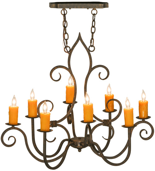 Meyda Tiffany Clifton 149115 Chandelier Light - Oil Rubbed Bronze