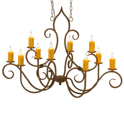 Meyda Tiffany Clifton 149170 Pendant Light - Rust, Custom
