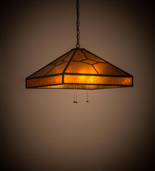 Meyda Tiffany Diamond Trim 14918 Pendant Light - Timeless Bronze