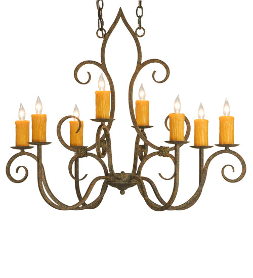 Meyda Tiffany Clifton 149185 Chandelier Light - Organic Rust