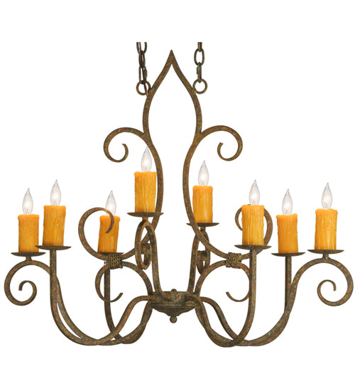 Meyda Tiffany Clifton 149185 Chandelier Light - Organic Rust