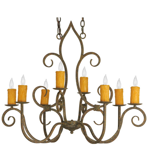 Meyda Tiffany Clifton 149185 Chandelier Light - Organic Rust