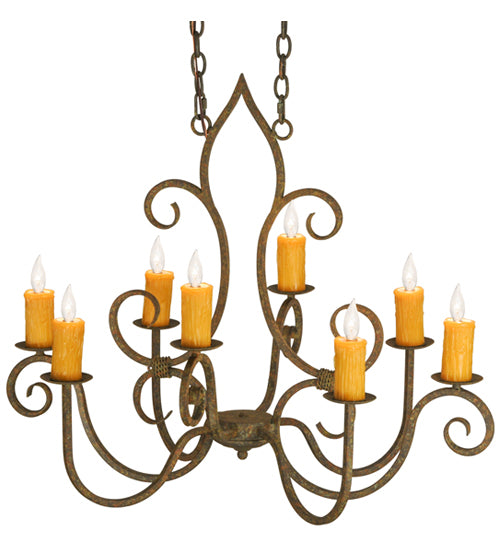 Meyda Tiffany Clifton 149185 Chandelier Light - Organic Rust