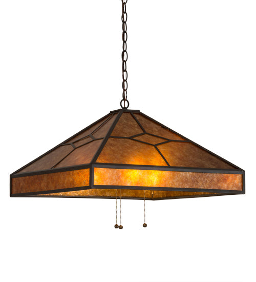 Meyda Tiffany Diamond Trim 14918 Pendant Light - Timeless Bronze