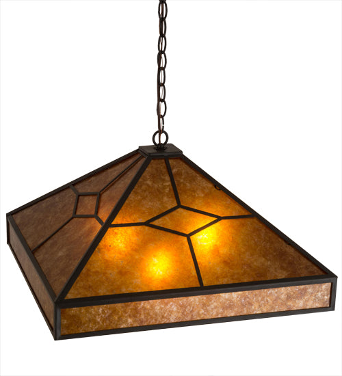 Meyda Tiffany Diamond Trim 14918 Pendant Light - Timeless Bronze
