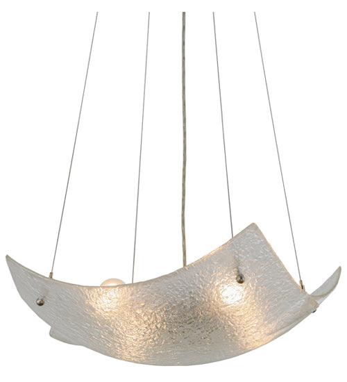 Meyda Tiffany Crinkle 149334 Pendant Light - Brushed Nickel