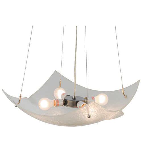 Meyda Tiffany Crinkle 149334 Pendant Light - Brushed Nickel
