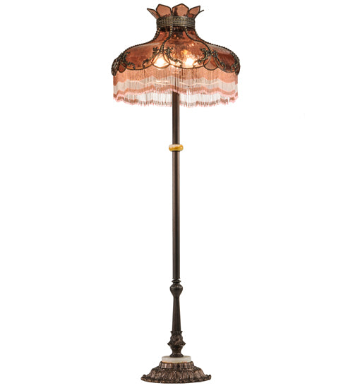 Meyda Tiffany Lighting 149642 Elizabeth Three Light Floor Lamp Lamp Bronze / Dark