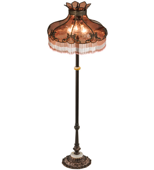 Meyda Tiffany Lighting 149642 Elizabeth Three Light Floor Lamp Lamp Bronze / Dark