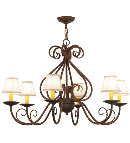 Meyda Tiffany Jenna 149663 Chandelier Light - Rust,Custom