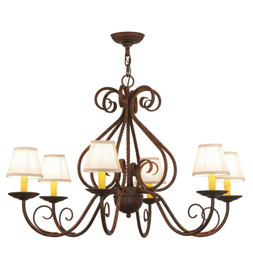 Meyda Tiffany Jenna 149663 Chandelier Light - Rust,Custom