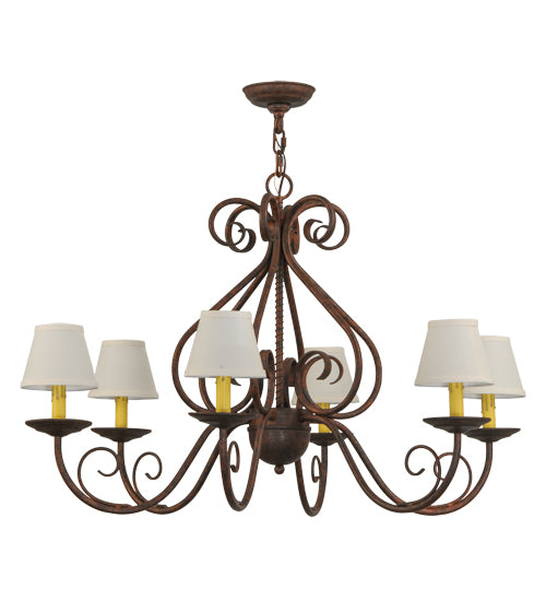 Meyda Tiffany Jenna 149663 Chandelier Light - Rust,Custom