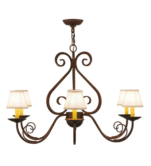 Meyda Tiffany Jenna 149663 Chandelier Light - Rust,Custom