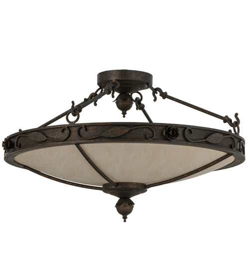 Meyda Tiffany Arabesque 149758 Ceiling Light - Mahogany Bronze
