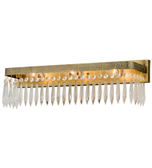 Meyda Tiffany Finnimore 149814 Bath Vanity Light 5 in. wide - Antique Brass