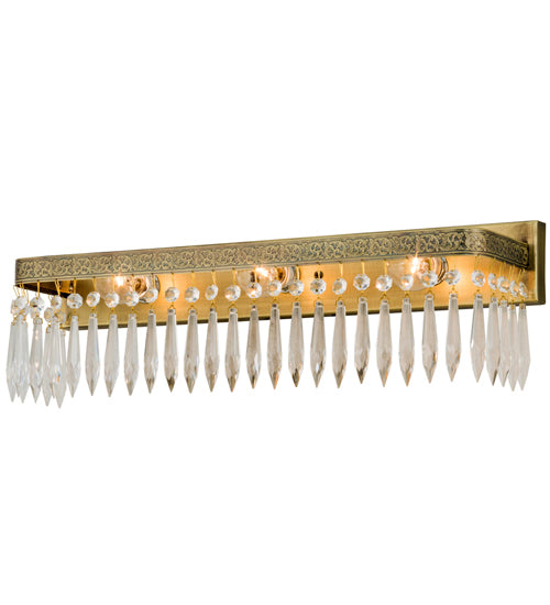 Meyda Tiffany Finnimore 149814 Bath Vanity Light 5 in. wide - Antique Brass