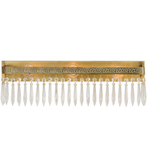 Meyda Tiffany Finnimore 149814 Bath Vanity Light 5 in. wide - Antique Brass