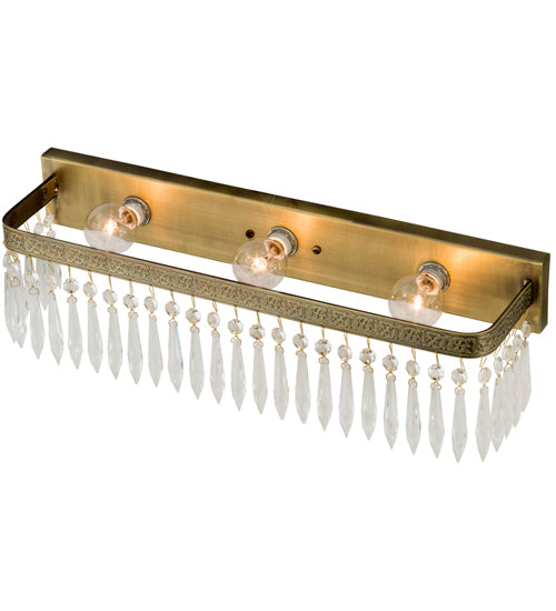 Meyda Tiffany Finnimore 149814 Bath Vanity Light 5 in. wide - Antique Brass
