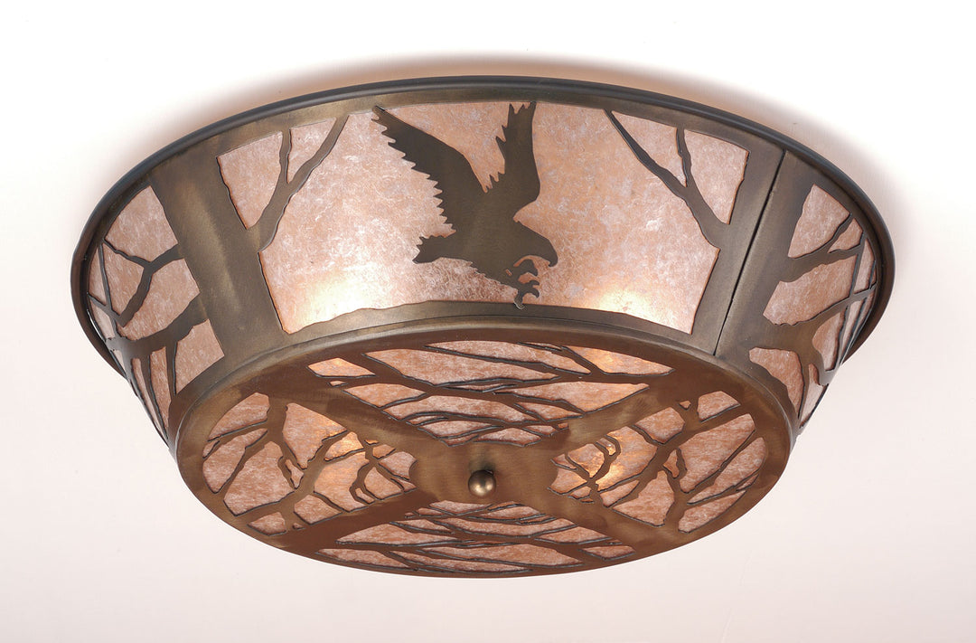 Meyda Tiffany Strike Of The Eagle 10013 Ceiling Light - Antique Copper