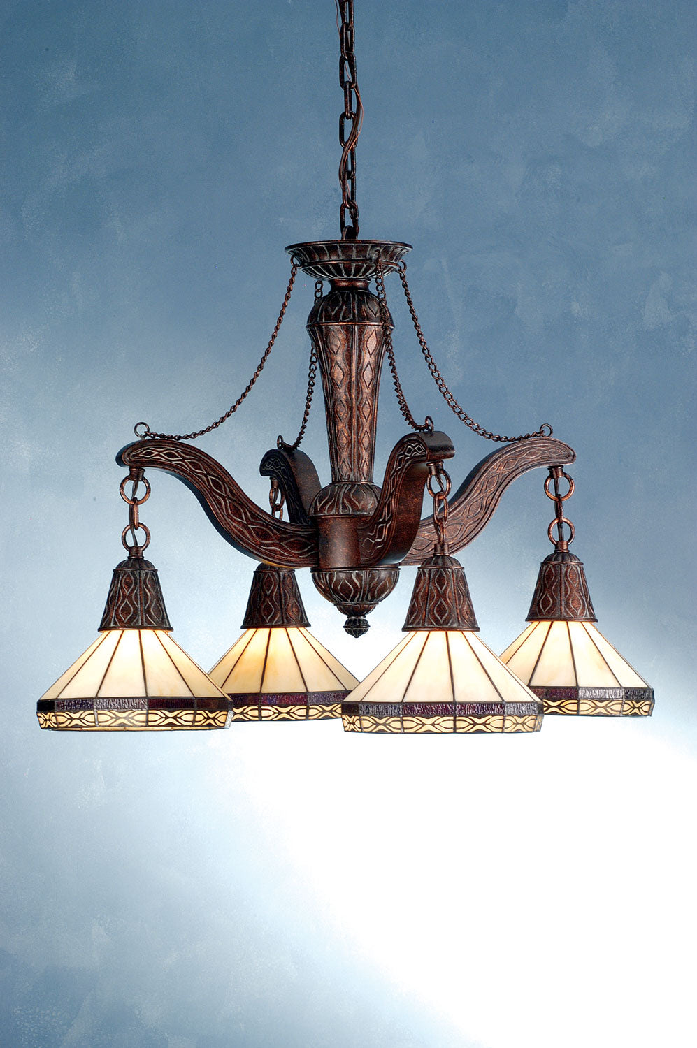 Meyda Tiffany Crestwood 71218 Chandelier Light - Antique Copper