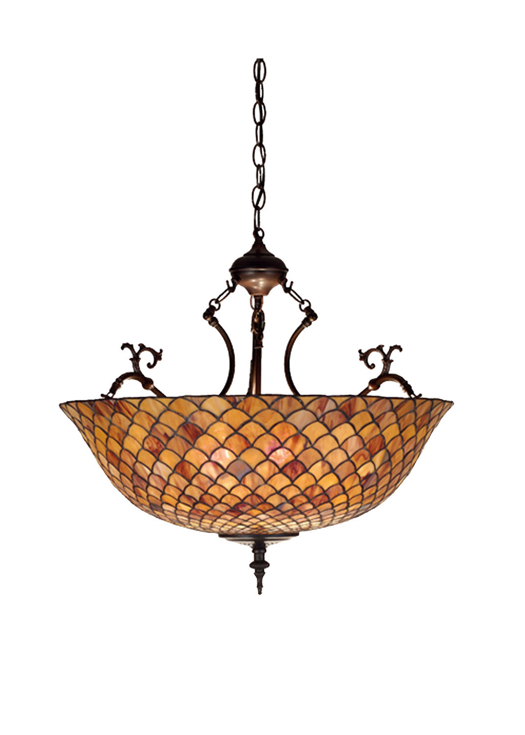 Meyda Tiffany Fishscale 67381 Pendant Light - Antique