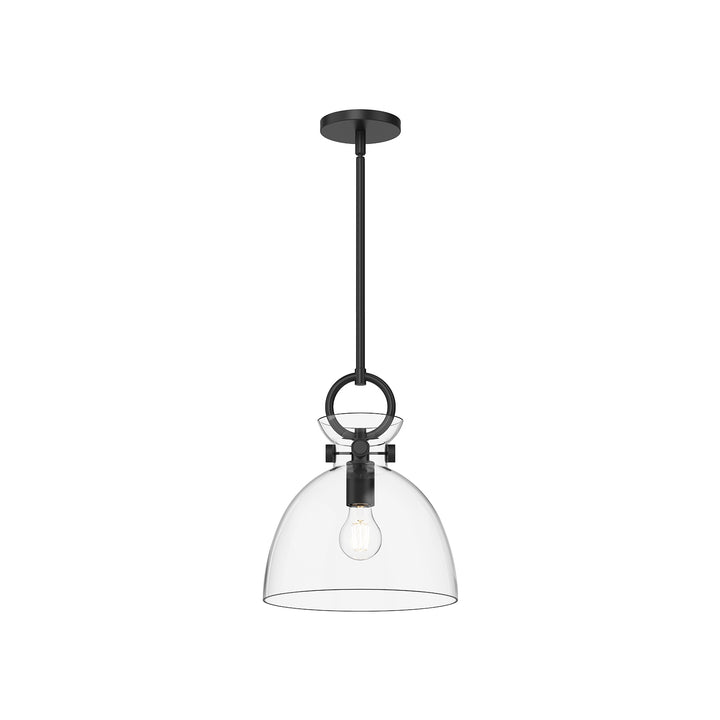 Alora Mood waldo PD411811MBCL Pendant Light - Matte Black/Clear Glass