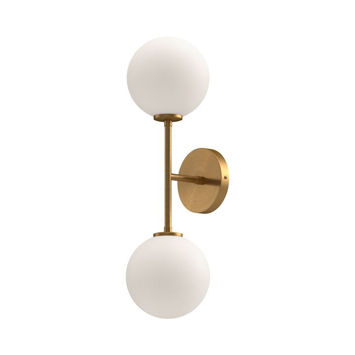 Alora Mood cassia WV549220AGOP Wall Light - Aged Gold/Opal Matte Glass