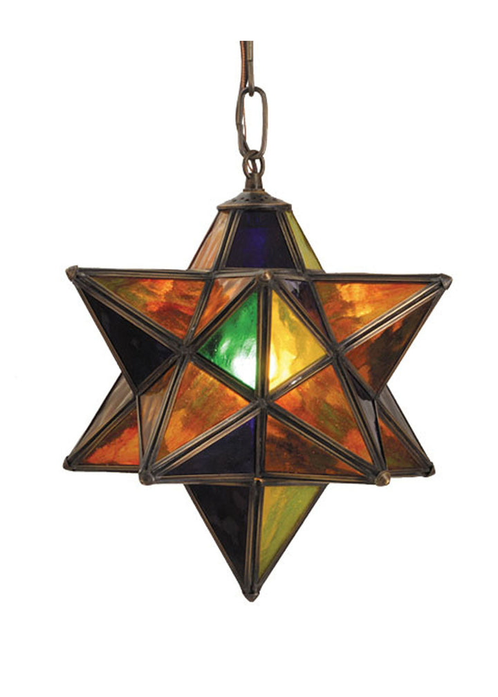 Meyda Tiffany Moravian Star 72849 Pendant Light - Mahogany Bronze