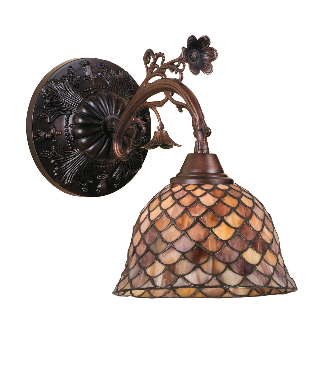 Meyda Tiffany Fishscale 74044 Wall Light - Antique