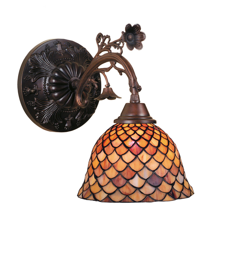 Meyda Tiffany Fishscale 74044 Wall Light - Antique