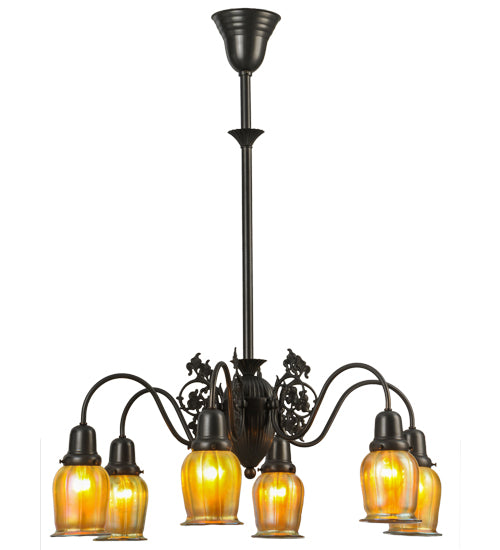 Meyda Tiffany Favrile 150068 Chandelier Light - Craftsman Brown,Custom