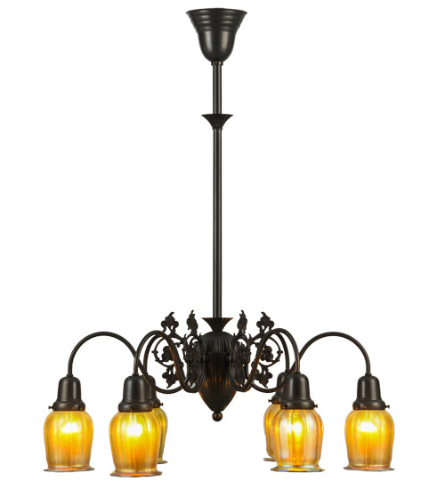 Meyda Tiffany Favrile 150068 Chandelier Light - Craftsman Brown,Custom